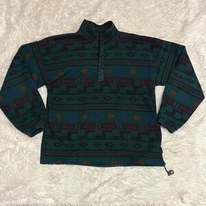 Vintage Geometric Patterned Fleece - Members Only
